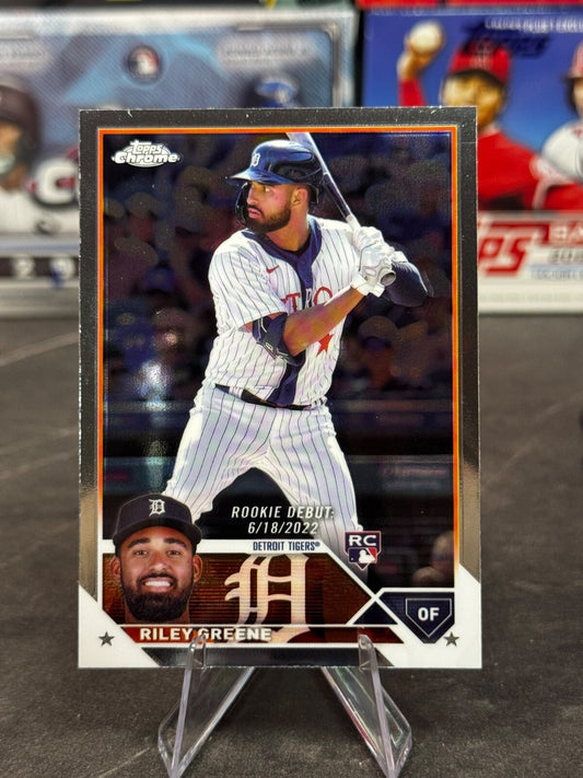 2023 Topps Chrome Update Series - Rookie Debut Riley Greene #USC128 (RC)