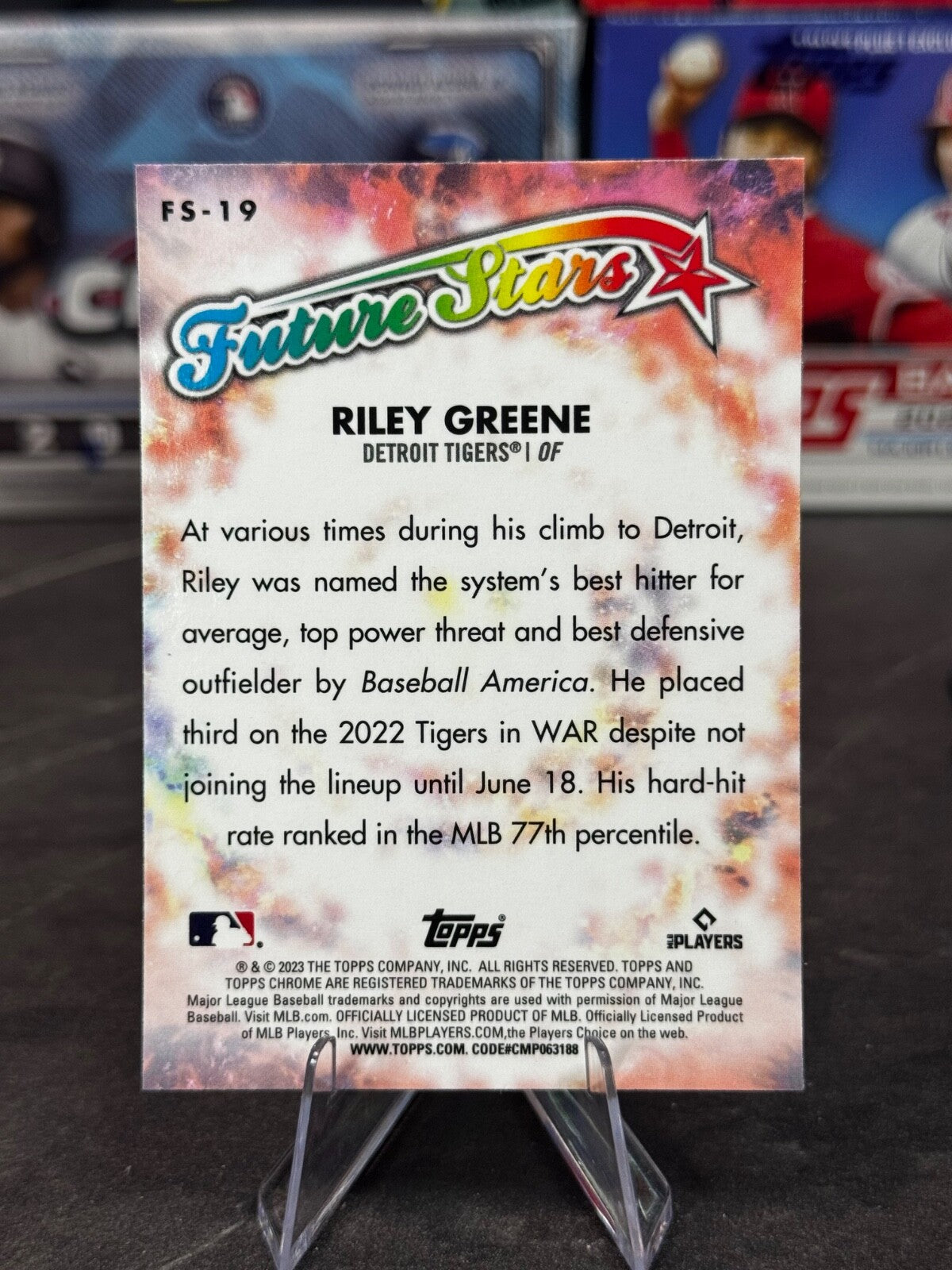 2023 Topps Chrome - Future Stars Riley Greene #FS-19 (RC)