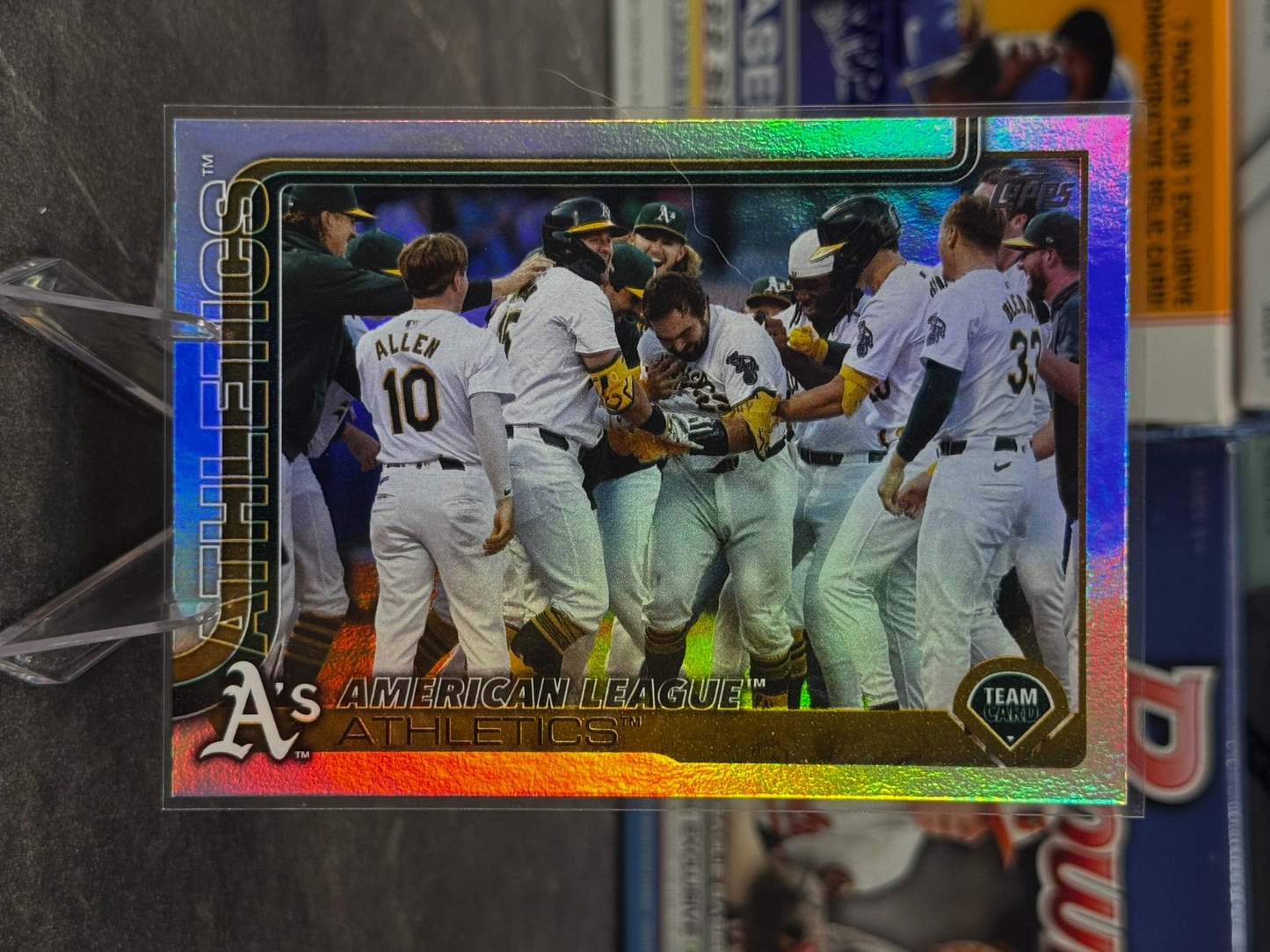 2025 Topps Series 2 - #594 Oakland A's Rainbow Foil