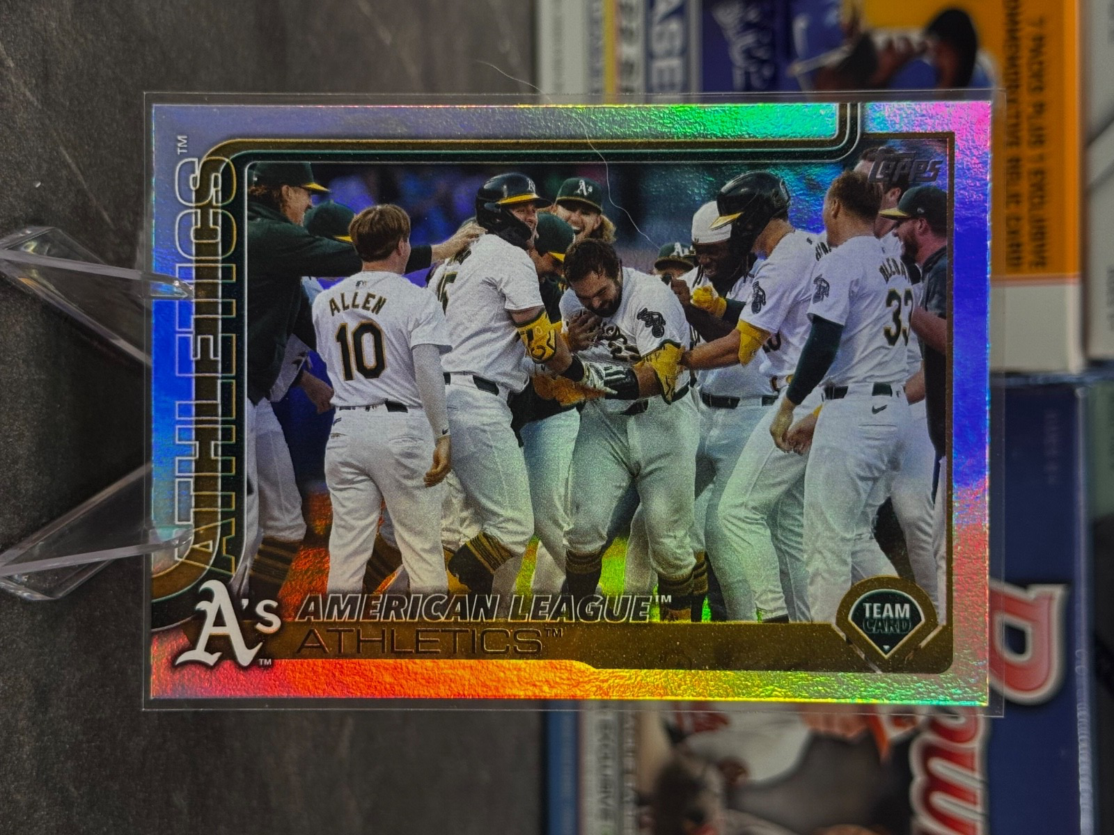 2025 Topps Series 2 - #594 Oakland A's Rainbow Foil