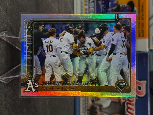 2025 Topps Series 2 - #594 Oakland A's Rainbow Foil