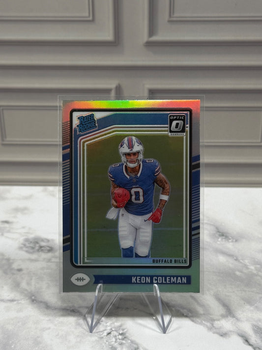 2024 Panini Optic Donruss - Keon Coleman Rated Rookie #263 Silver Prizm