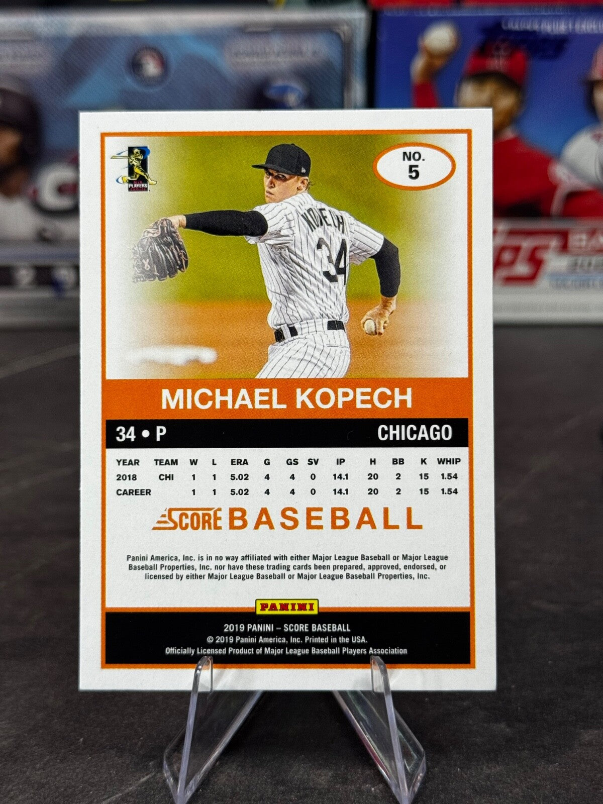 2019 Panini Chronicles - Score Rookie Michael Kopech #5 (RC)