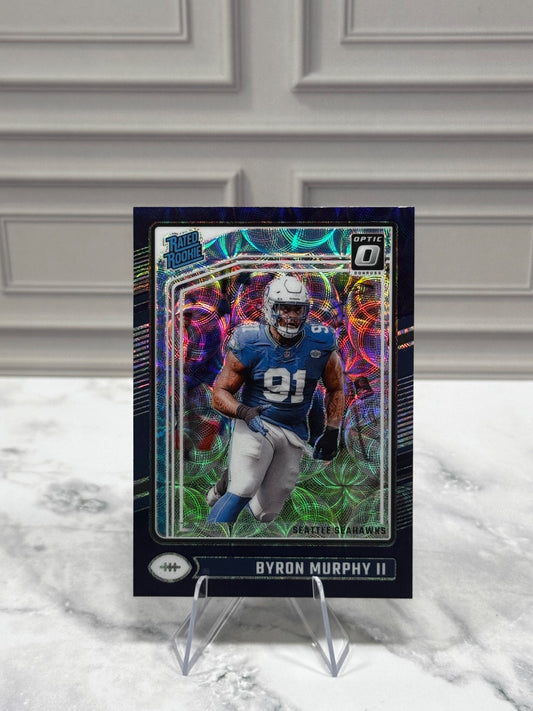 2024 Panini Donruss Optic - Rated Rookie Byron Murphy II #217 Purple Scope (RC)
