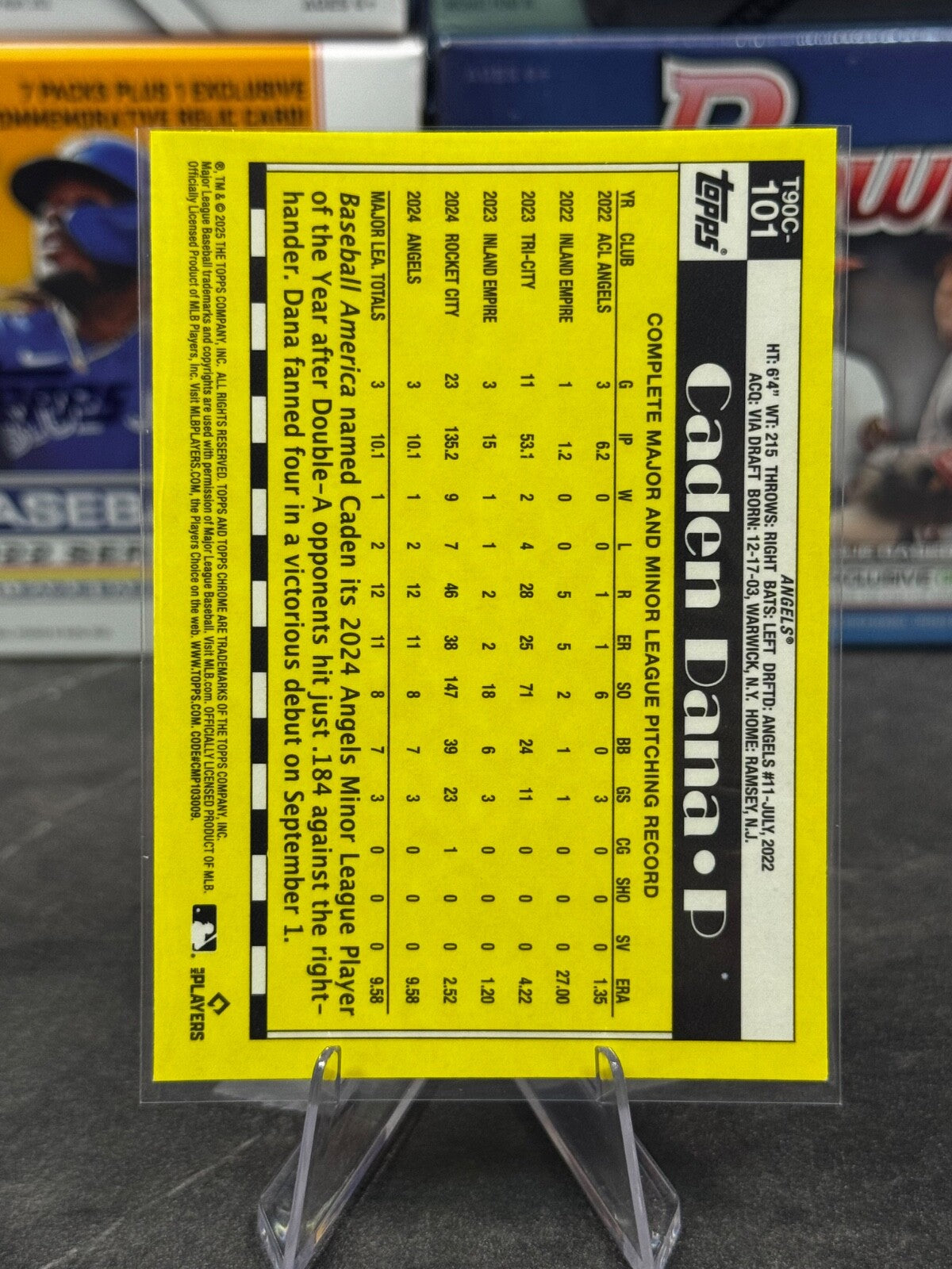 2025 Topps Series 2 - Mojo Refractor #T90C-101 CADEN DANA