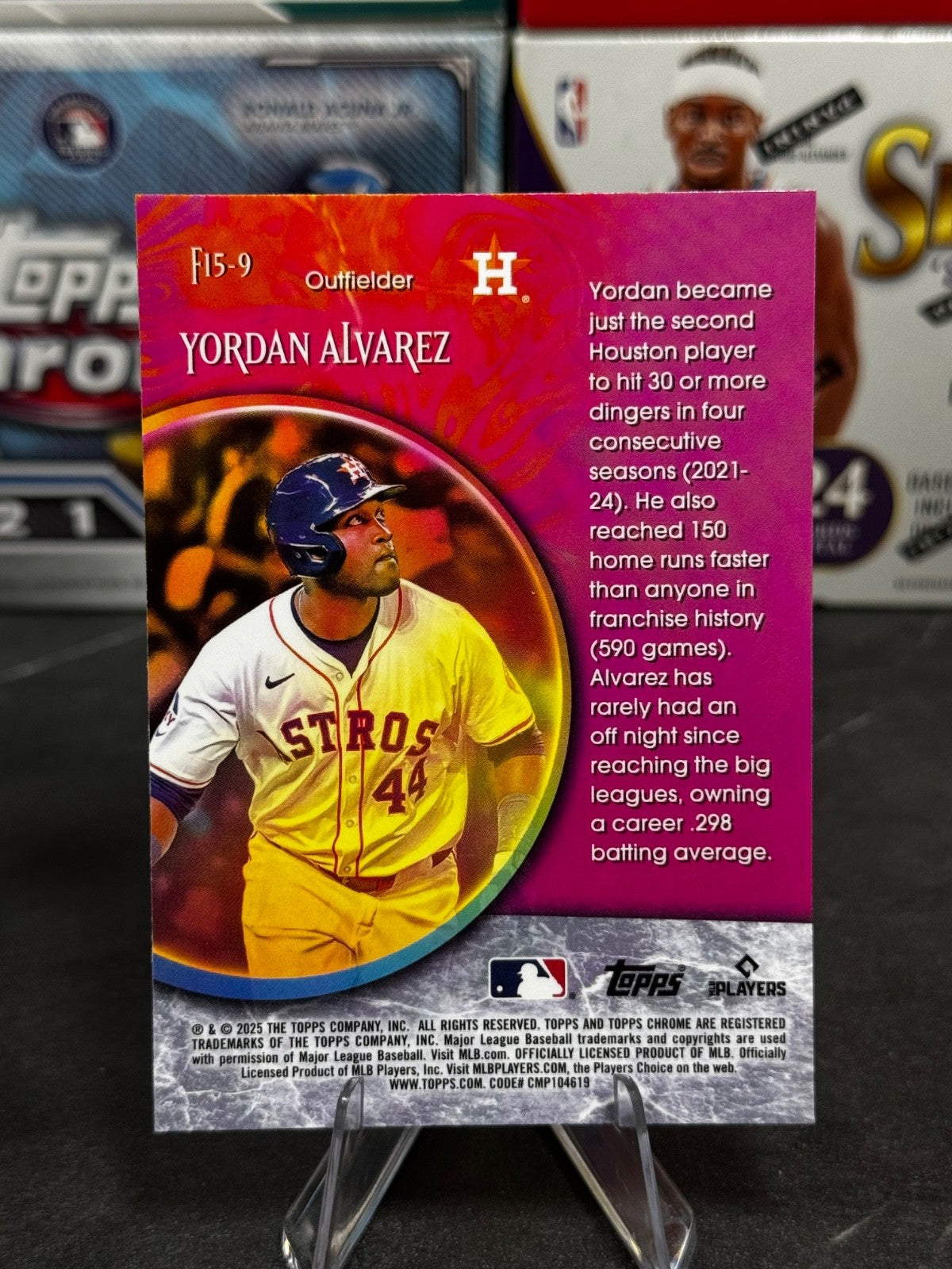 2025 Topps Chrome - #F15-9 Yordan Alvarez Fortune 15
