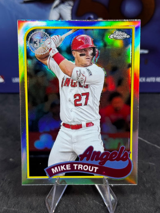 2024 Topps Chrome - 1989 Topps Baseball Mike Trout #89CB-1