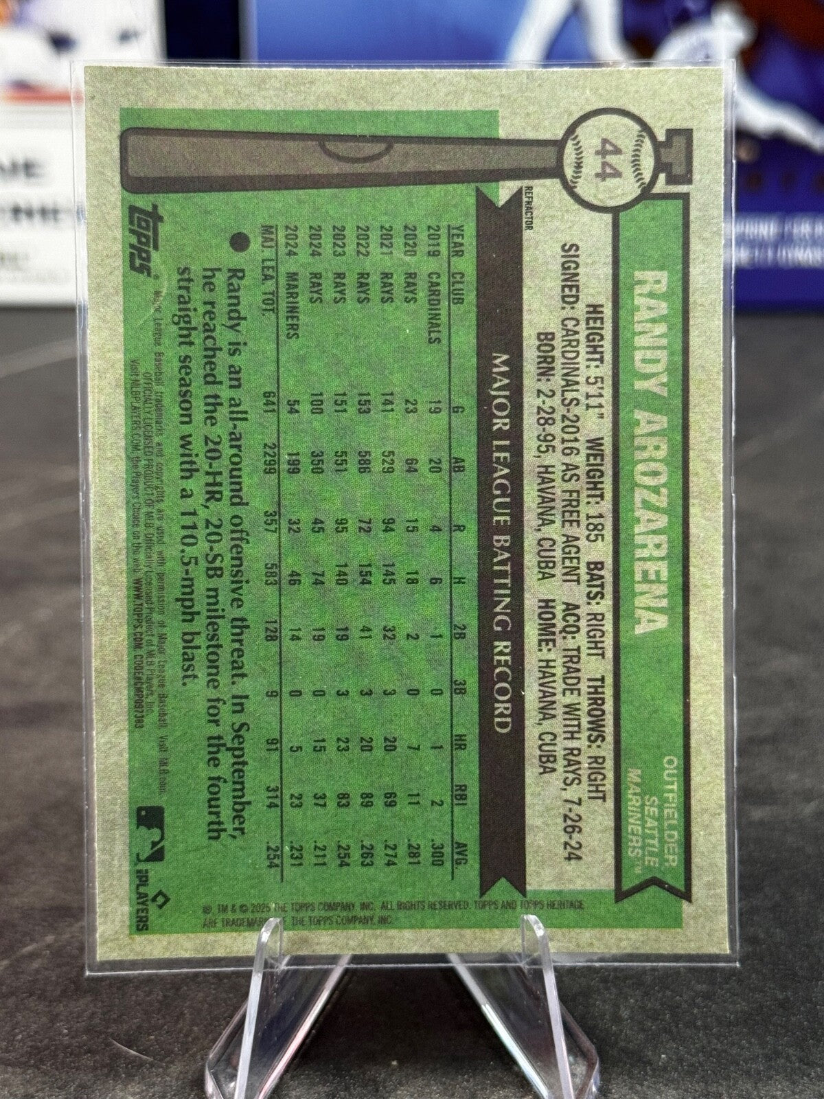2025 Topps Heritage - Randy Arozarena Chrome #44