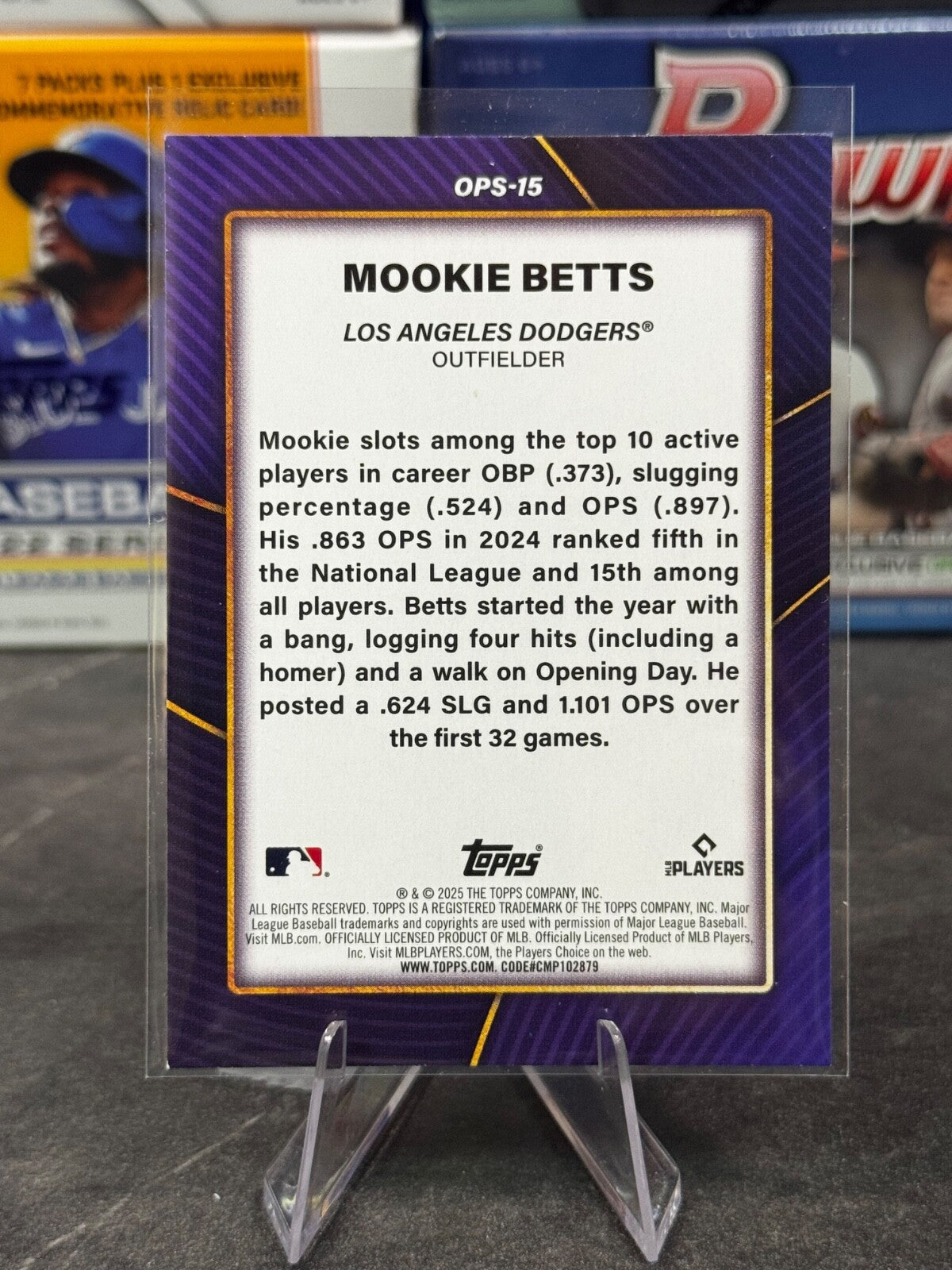 2025 Topps Series 2 - OPS Bests #OPS-15 Mookie Betts
