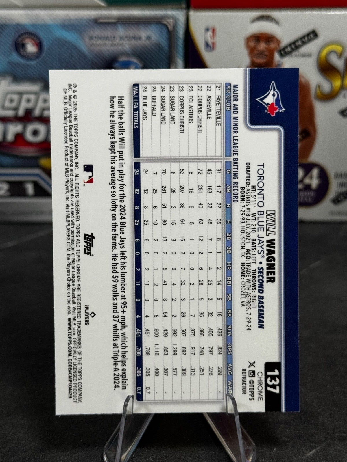 2025 Topps Chrome - #137 Will Wagner Refractor