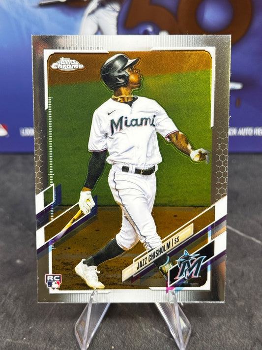 2021 Topps Chrome - Jazz Chisholm #144 (RC)