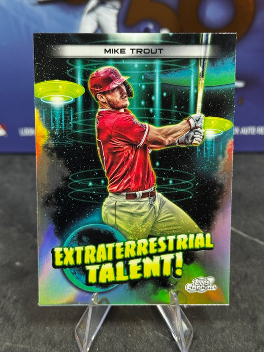 2023 Topps Cosmic Chrome - Extraterrestrial Talent Mike Trout #ET-11