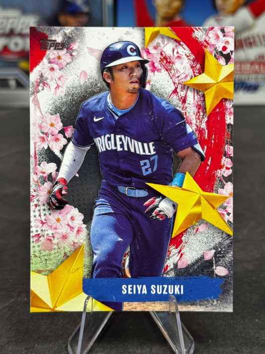 2025 Topps Series 1 Tokyo Series - Stars of Japan Seiya Suzuki #SOJ-4 Cubs