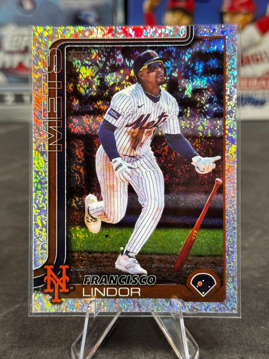 2025 Topps Series 1 - Francisco Lindor #350 Holofoil