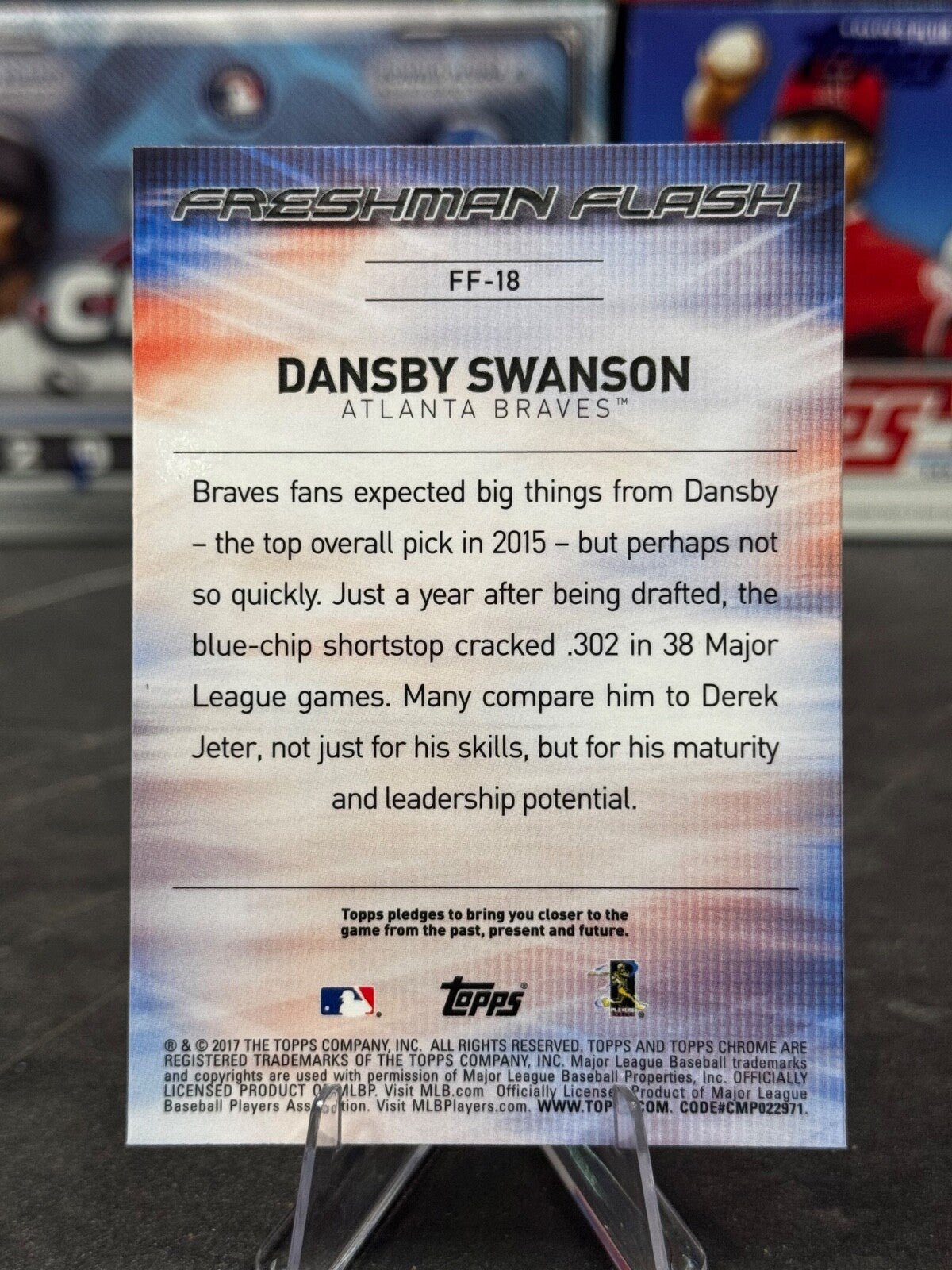 2017 Topps Chrome - Freshman Flash Dansby Swanson Rookie #FF-18 (RC)