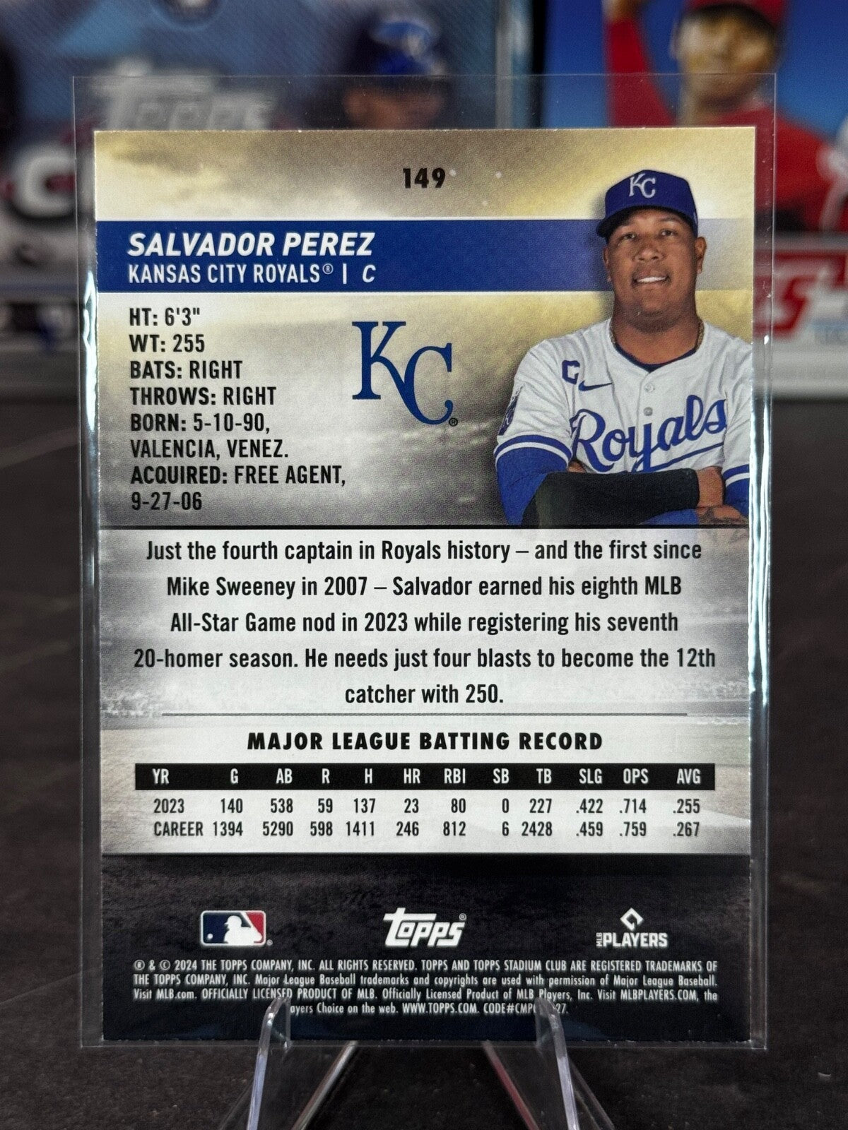 2024 Topps Stadium Club - Salvador Perez #149 Red Foil