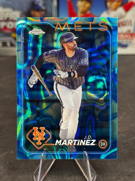 2024 Topps Chrome - J.D. Martinez #USC109 Aqua & Blue Lava Lamp Refractor /175