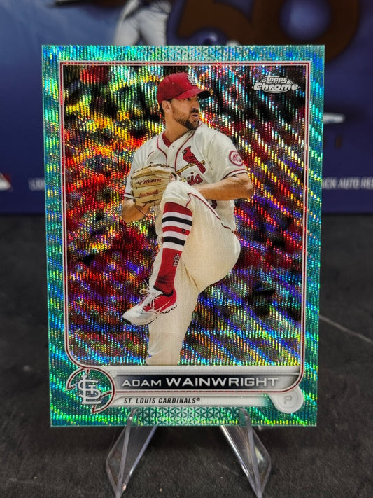 2022 Topps Chrome - Adam Wainwright #52 Aqua Wave Refractor /199