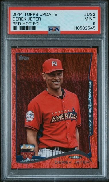 2014 Topps Update #US2 Derek Jeter Red Hot Foil PSA 9