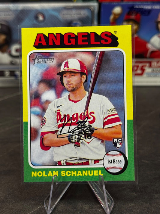 2024 Topps Heritage - Rookies Nolan Schanuel #389 (RC)