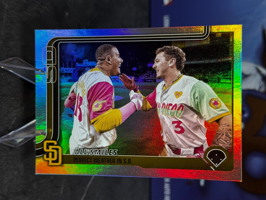2025 Topps Series 1 - All Smiles San Diego Padres #143 Rainbow Foil