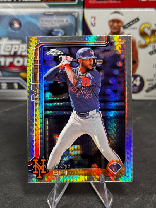 2025 Topps Chrome - #195 Jose Siri Prism Refractor