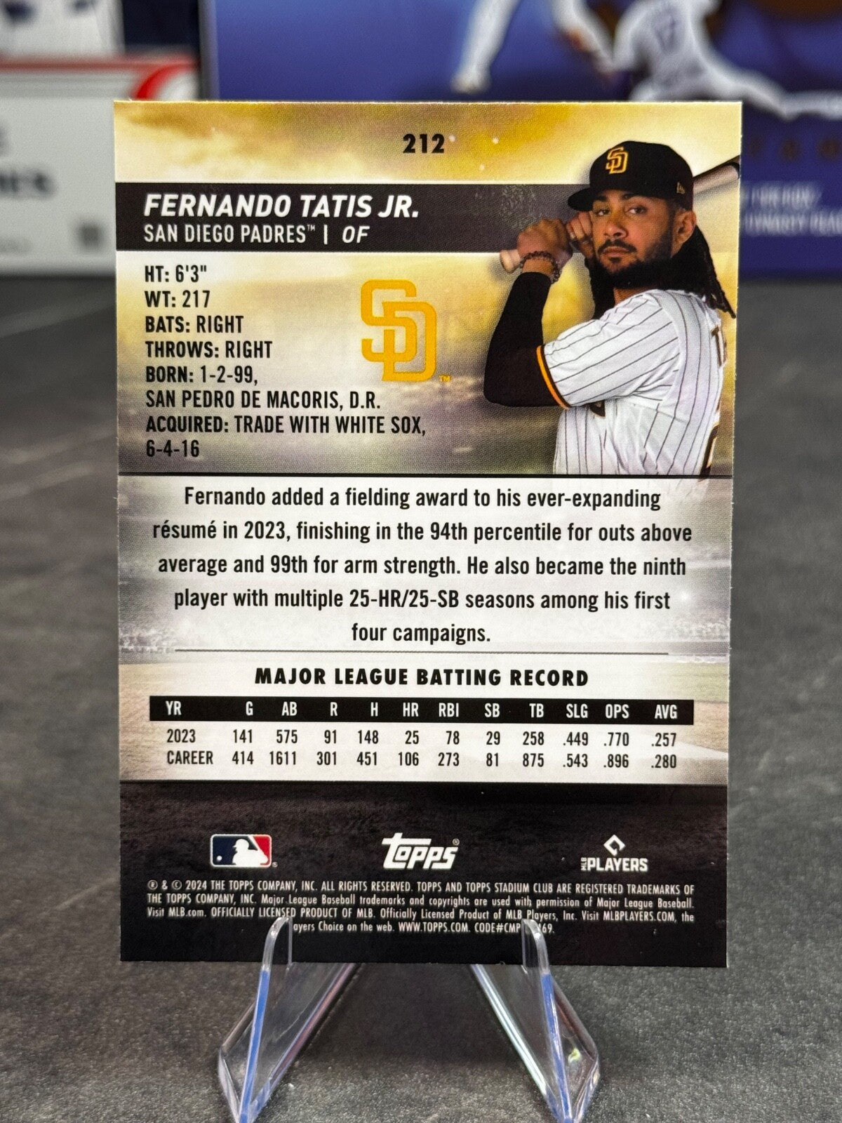 2024 Topps Stadium Club - Fernando Tatís Jr. #212 Chrome