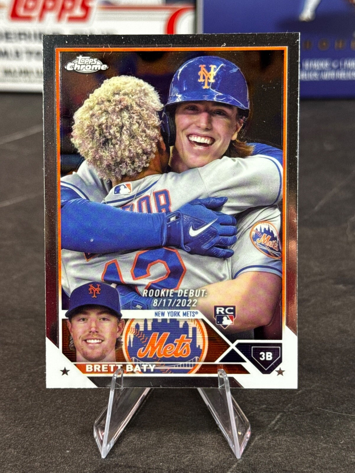 2023 Topps Chrome Update Series - Rookie Debut Brett Baty #USC10 (RC)