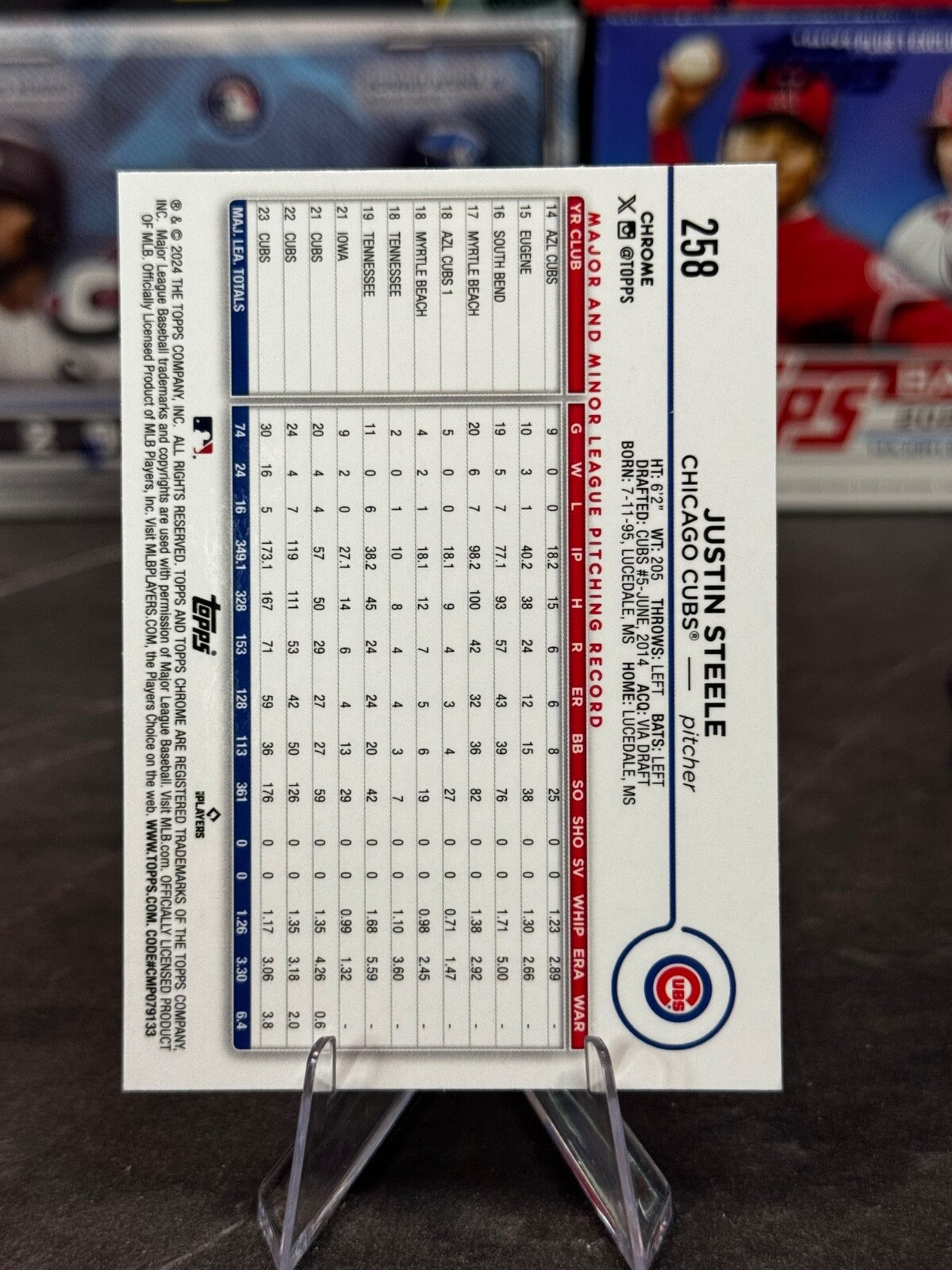 2024 Topps Chrome - Justin Steele #258 Logofractor