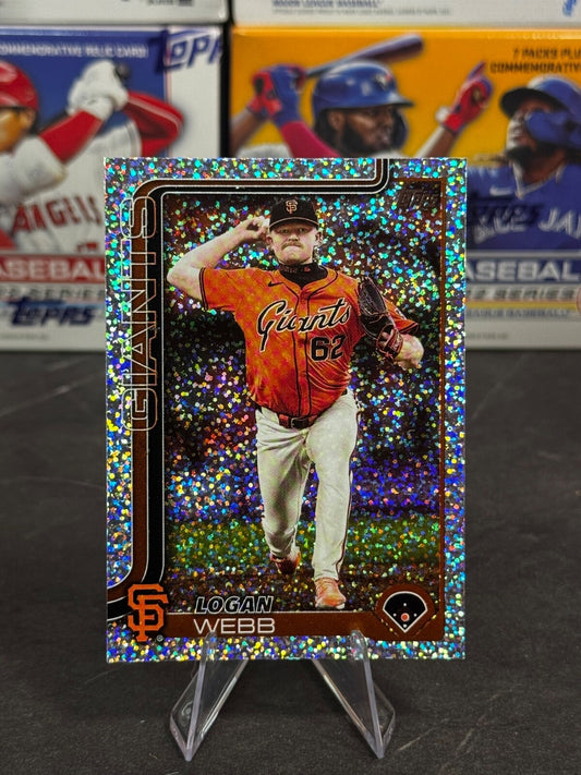 2025 Topps Series 1 - Logan Webb #242 Confetti Sparkle