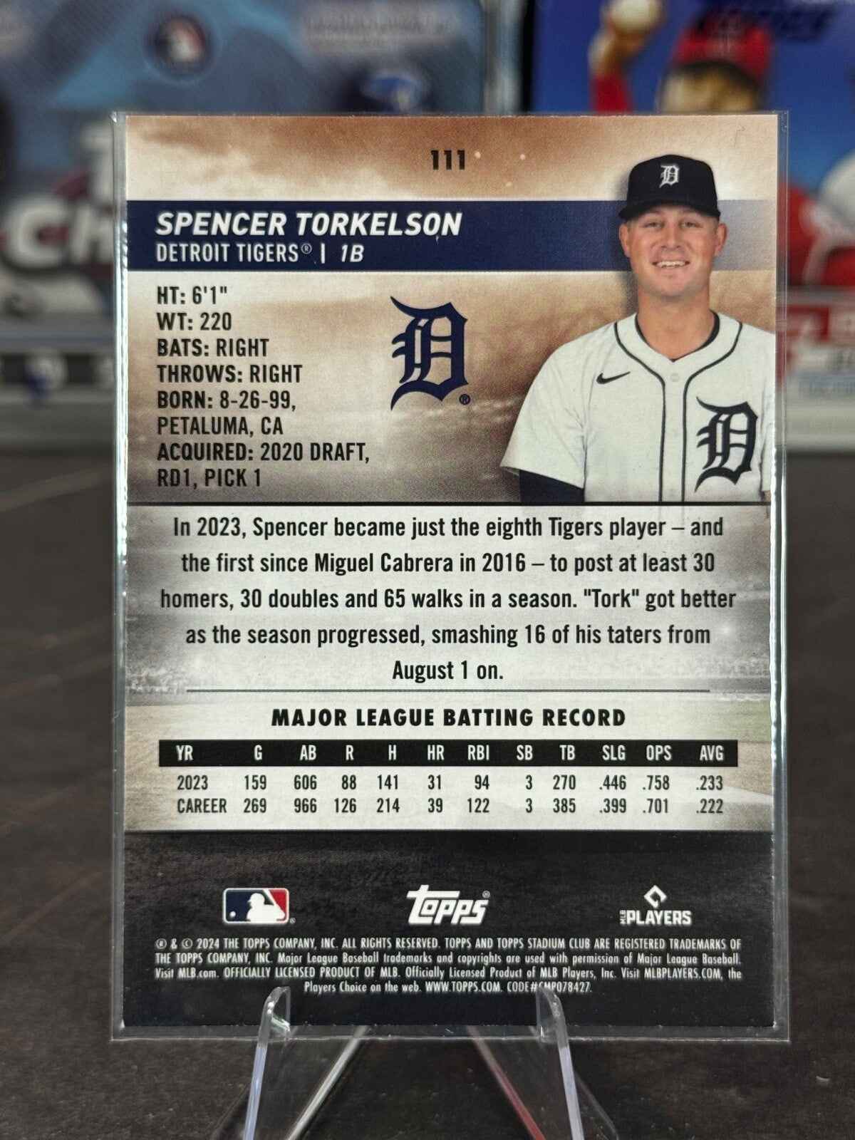 2024 Topps Stadium Club - Spencer Torkelson #111 Red Foil