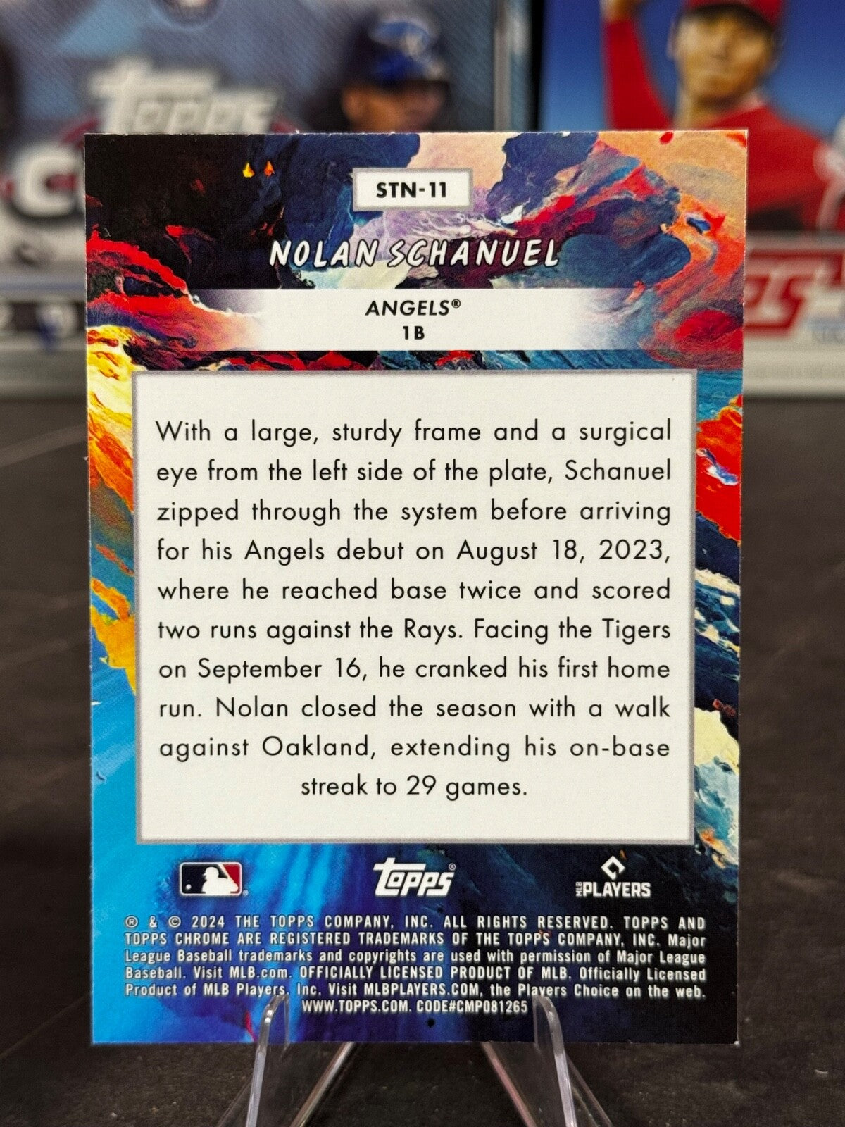 2024 Topps Cosmic Chrome - Stars in the Night Nolan Schanuel Rookie #STN-11 (RC)