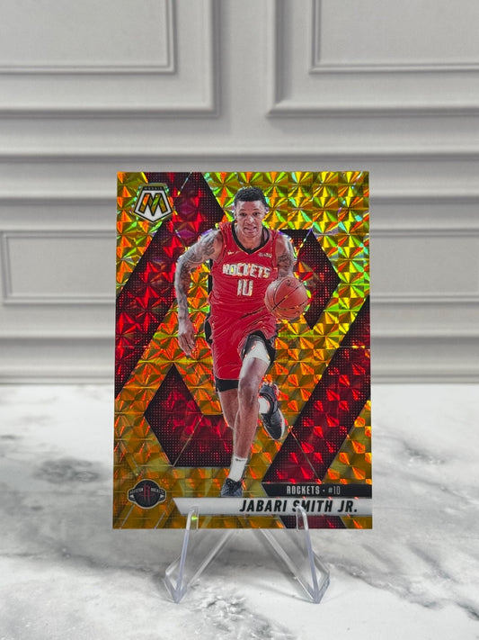 2024-25 Panini Mosaic - Jabari Smith Jr. #144 Reactive Yellow Mosaic Prizm