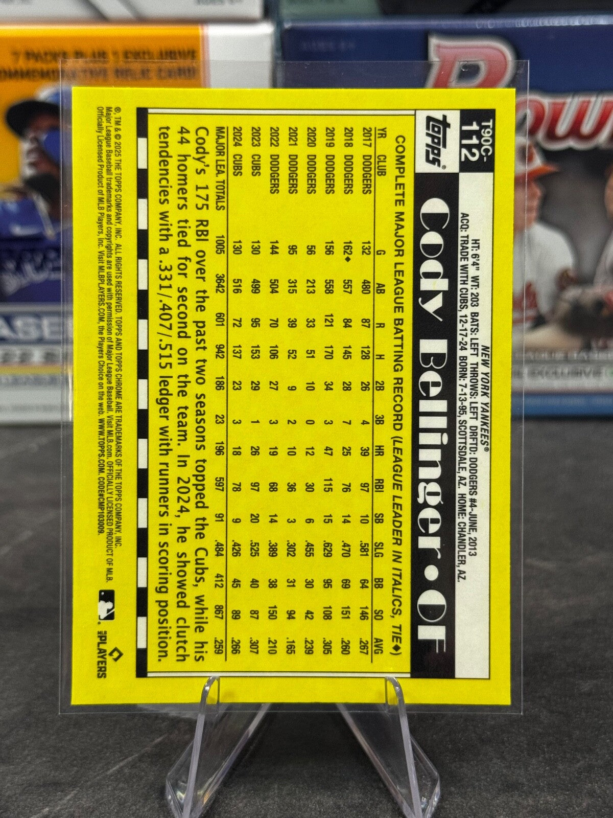 2025 Topps Series 2 - Mojo Refractor #T90C-112 CODY BELLINGER