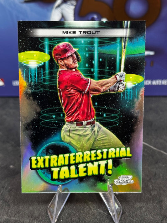 2023 Topps Cosmic Chrome - Extraterrestrial Talent Mike Trout #ET-11