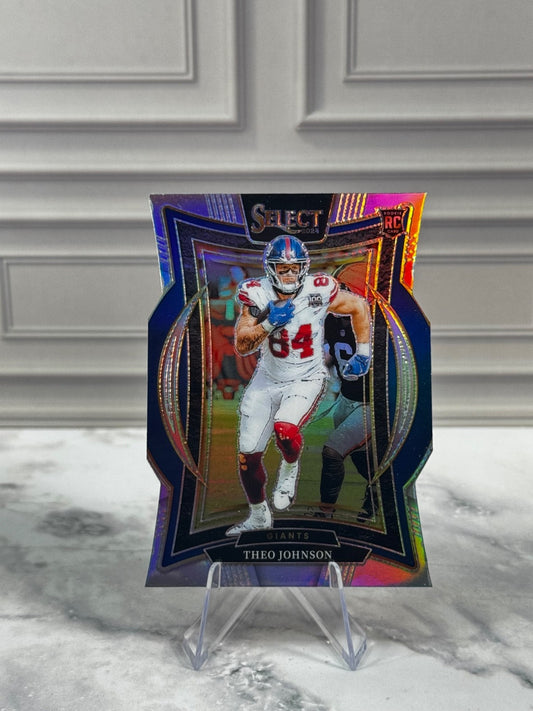 2024 Panini Select - Concourse Theo Johnson #96 Silver Prizm Die-Cut (RC)