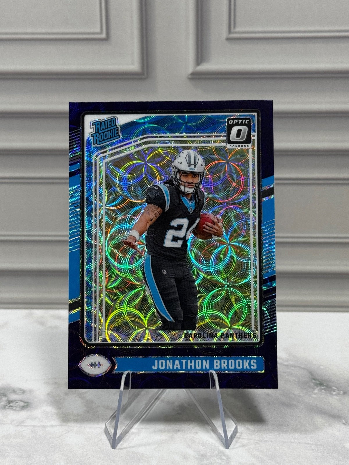 2024 Panini Donruss Optic - Jonathon Brooks #258 Purple Scope Prizm (RC)