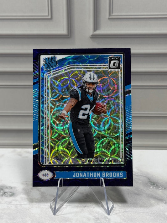 2024 Panini Donruss Optic - Jonathon Brooks #258 Purple Scope Prizm (RC)
