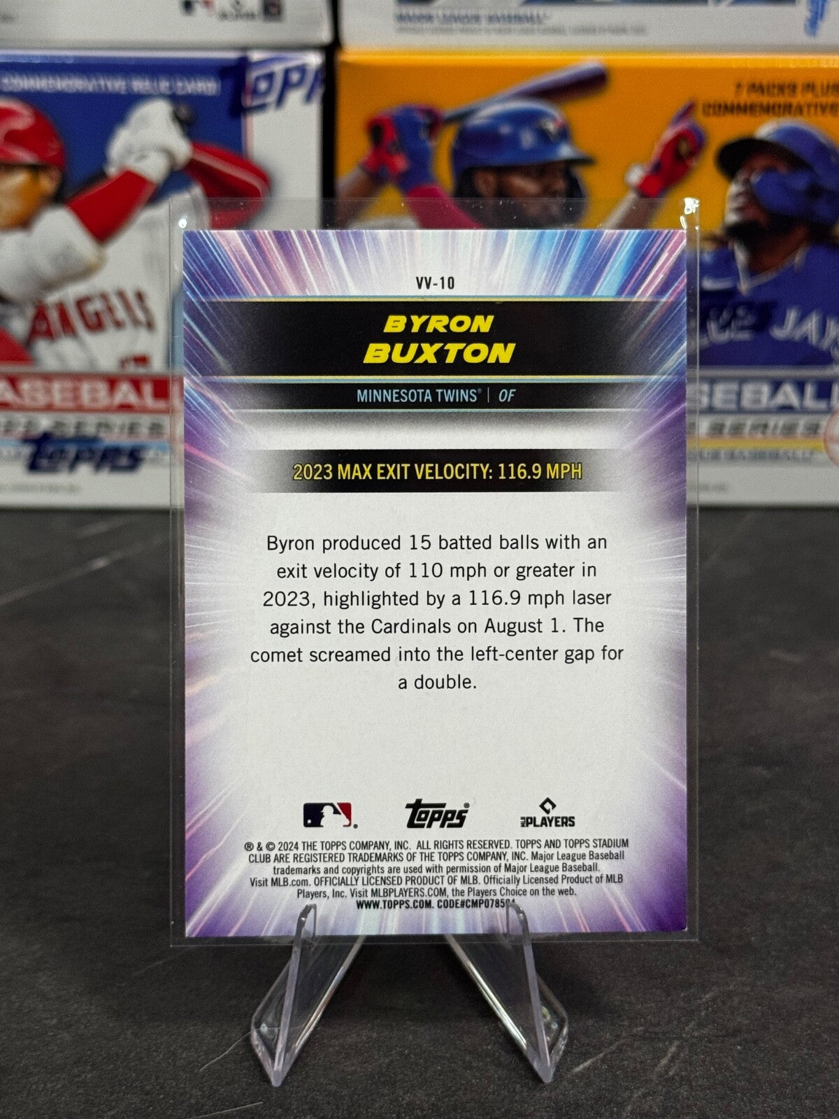 2024 Topps Stadium Club - Virtuosos of Velocity Byron Buxton #VV-10