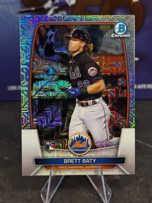2023 Bowman - Brett Baty Rookie #80 Chrome Mojo Refractor (RC)