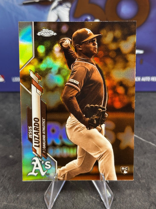 2020 Topps Chrome - Jesus Luzardo Rookie #5 Sepia Refractor (RC)