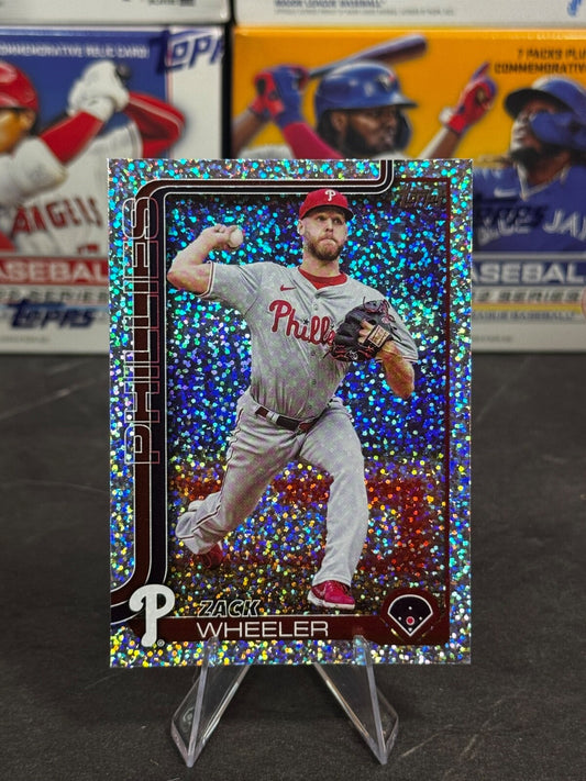 2025 Topps Series 1 - Zack Wheeler #218 Confetti Sparkle