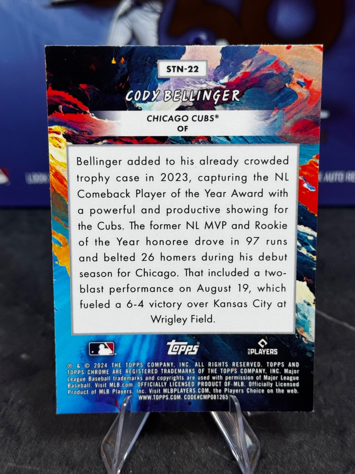 2024 Topps Cosmic Chrome - Stars in the Night Cody Bellinger #STN-22