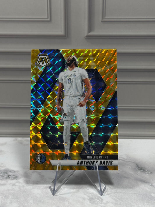 2024-25 Panini Mosaic - Anthony Davis #110 Reactive Yellow Mosaic Prizm