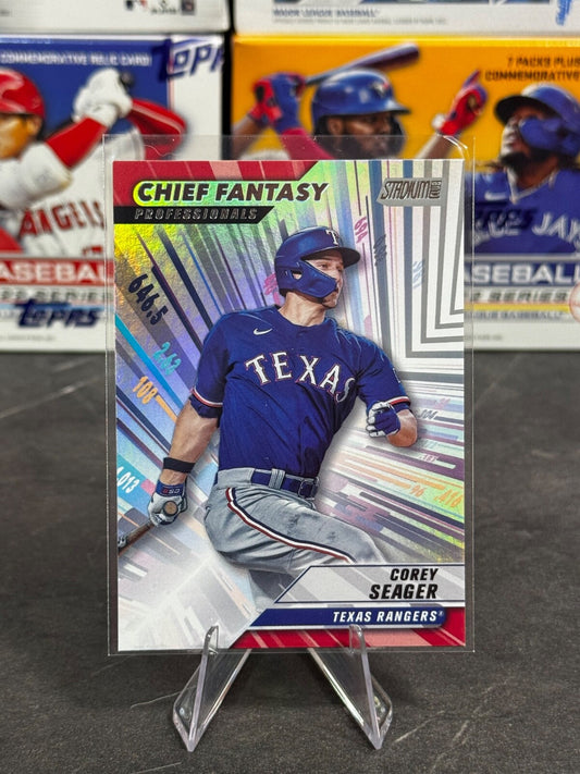 2024 Topps Stadium Club - Chief Fantasy Professionals Corey Seager #CFPRO-17