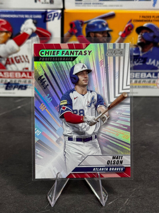 2024 Topps Stadium Club - Chief Fantasy Professionals Matt Olson #CFPRO-1