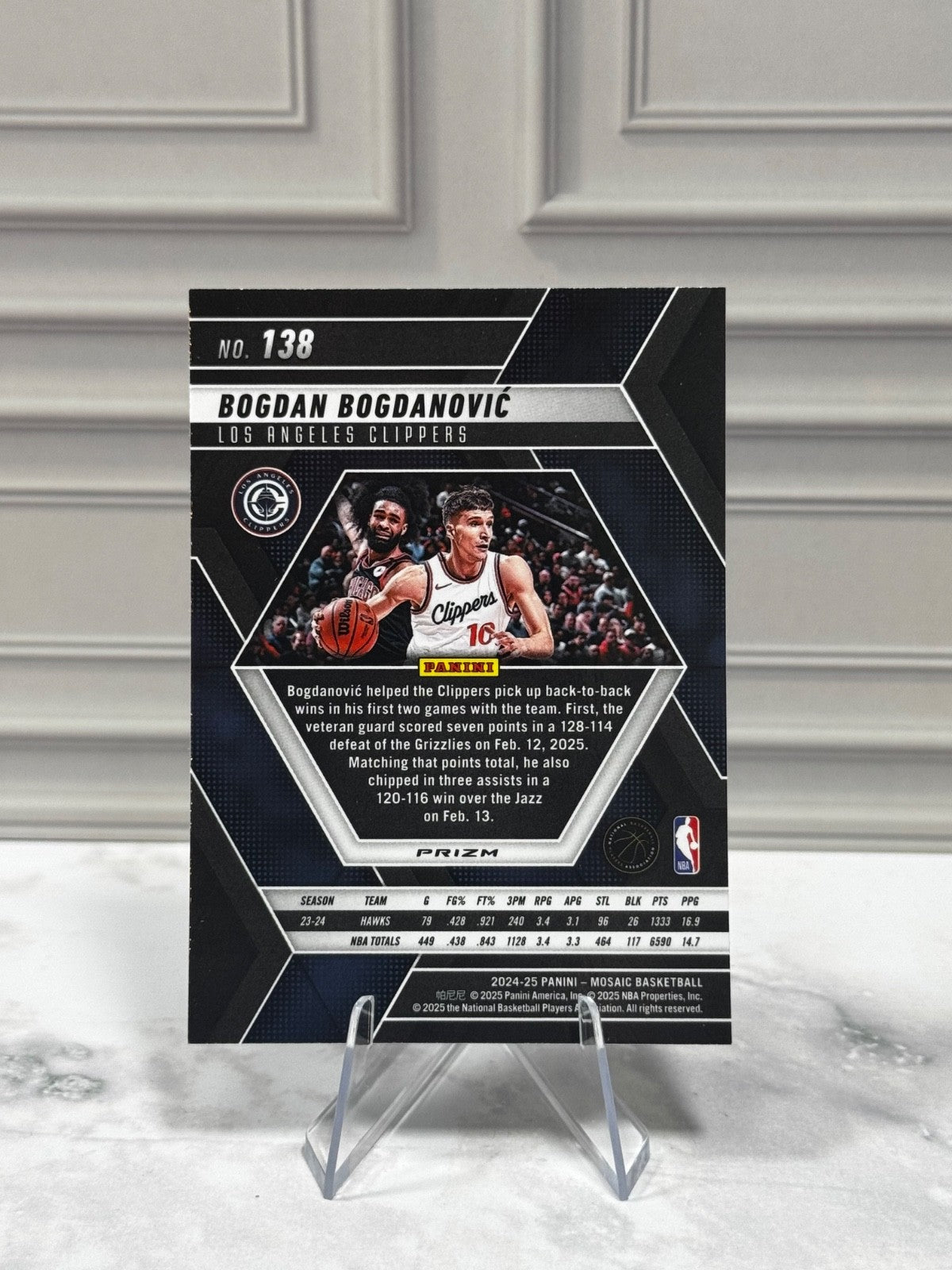 2024-25 Panini Mosaic - Bogdan Bogdanovic #138 Mosaic Prizm