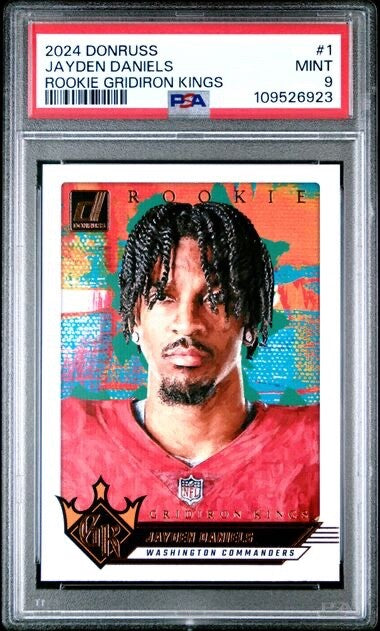 2024 Panini Donruss - Rookie Gridiron Kings #1 Jayden Daniels (RC) PSA 9