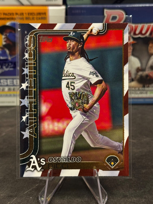 2025 Topps Series 2 - #565 Osvaldo Bido Flag Bido /76 Oakland A's