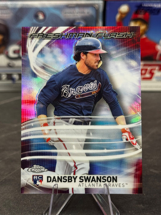 2017 Topps Chrome - Freshman Flash Dansby Swanson Rookie #FF-18 (RC)